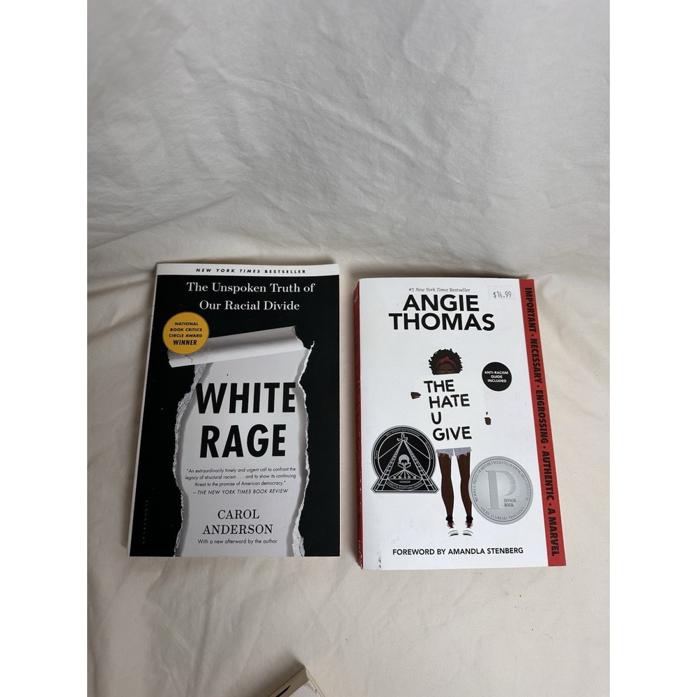 White Rage & The Hate U Give Book Lot Anti-Racism Social Justice YA Nonfiction
